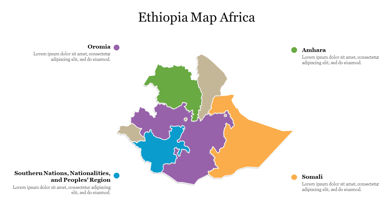 Ethiopia Map Africa